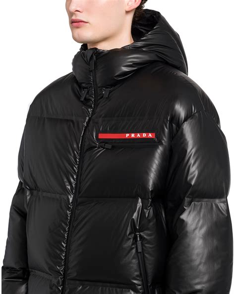 prada puffer jacket long